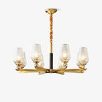Orrefors Brass Pendant light Chandelier
