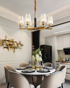 Orrefors Brass Pendant light Chandelier