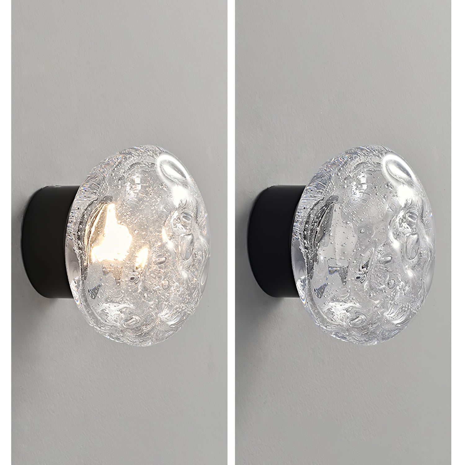 Orrin Molten Glass Wall Light
