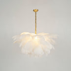 Ostrich Feather Gasolier Chandelier