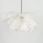 Ostrich Feather Gasolier Chandelier