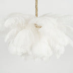 Ostrich Feather Gasolier Chandelier