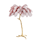 Ostrich Feather Brass Floor-mounted Lamp Floor Lamp