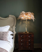Ostrich Feather Reading light Table Lamp