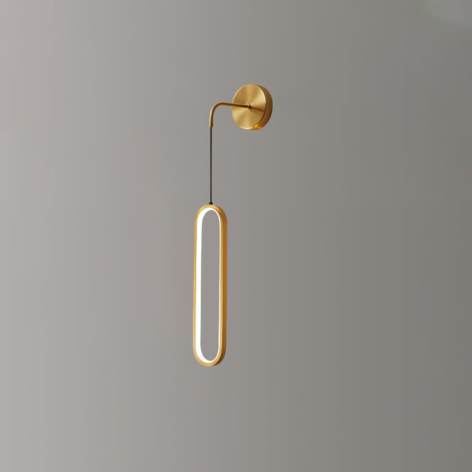 Oval LED Brass Bracket light Wall Lamp