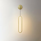 Oval LED Brass Bracket light Wall Lamp