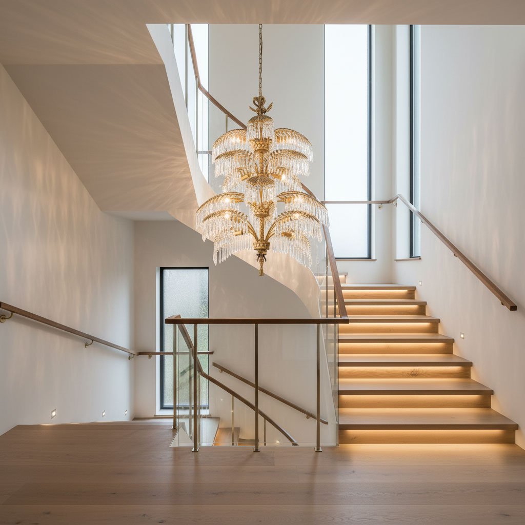 Palmera Brass Chandelier