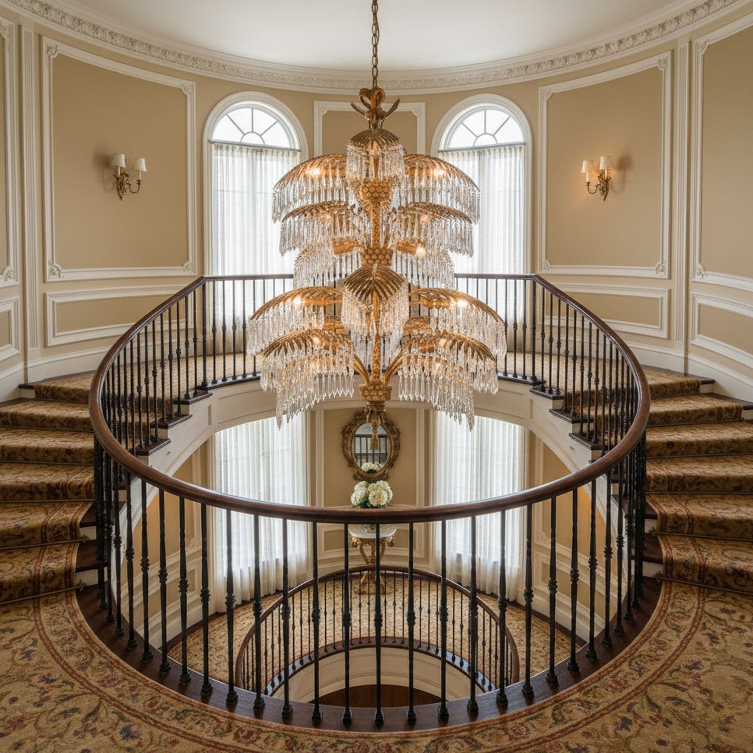 Palmera Brass Chandelier