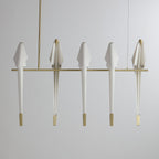 Paper Crane Bird LED Electrolier Chandelier