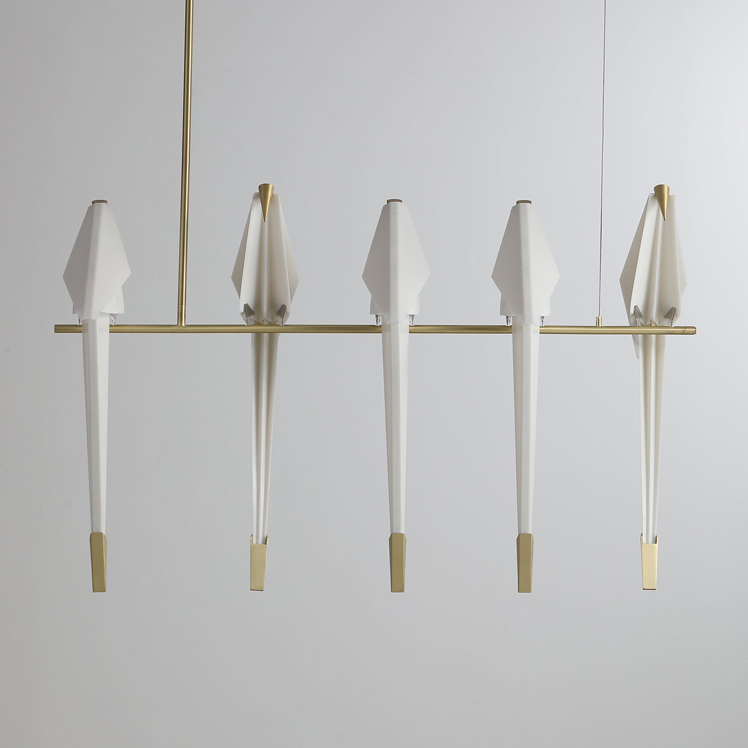 Paper Crane Bird LED Electrolier Chandelier
