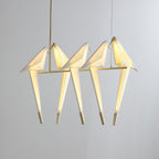 Paper Crane Bird LED Electrolier Chandelier