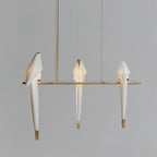 Paper Crane Bird LED Electrolier Chandelier