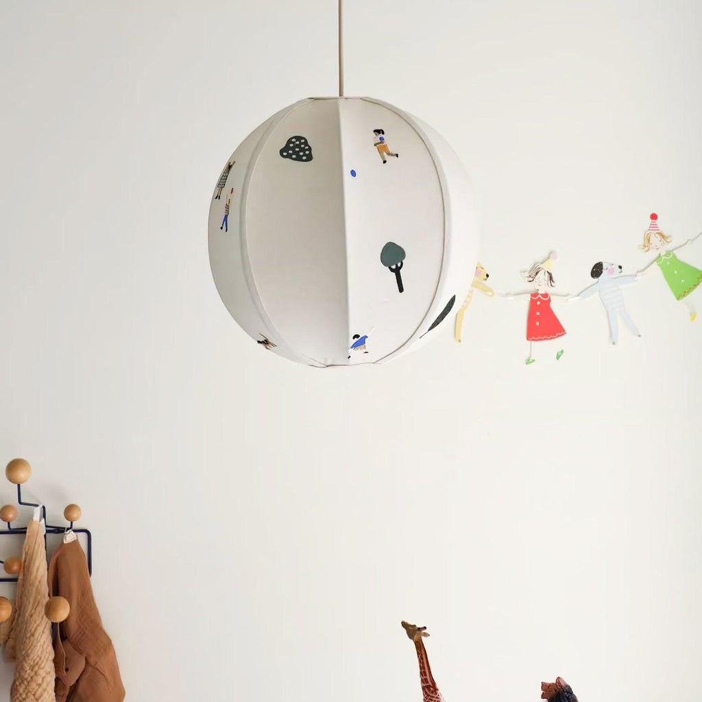 Park Embroidered Textile Houselight Pendant Lamp