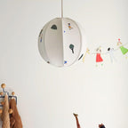 Park Embroidered Textile Houselight Pendant Lamp