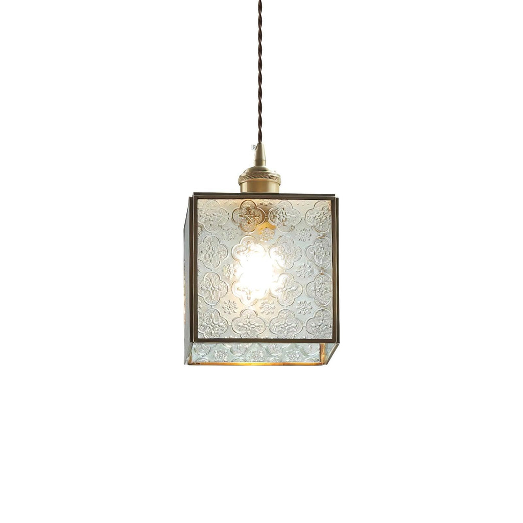 Patterned Glass Ceiling light fitting Pendant Lamp