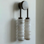 Calla Ribbed Alabaster Sconce