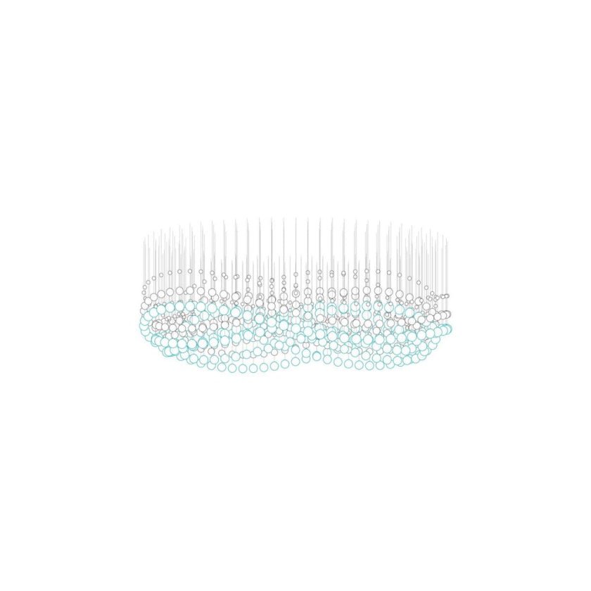 Pearl Curtain Customize Chandelier