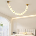 Pearl Glass Necklace Balls Chandelier