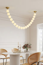 Pearl Necklace Balls Ceiling fixture Chandelier