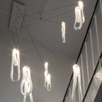 Pearlescent Filament Chandelier