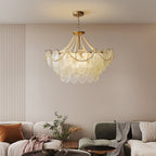 Pearls Glass Electrolier Chandelier