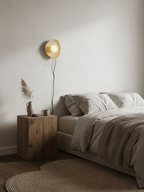 Pebble Disc Plug-in Wall Light