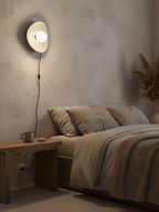 Pebble Disc Plug-in Wall Light