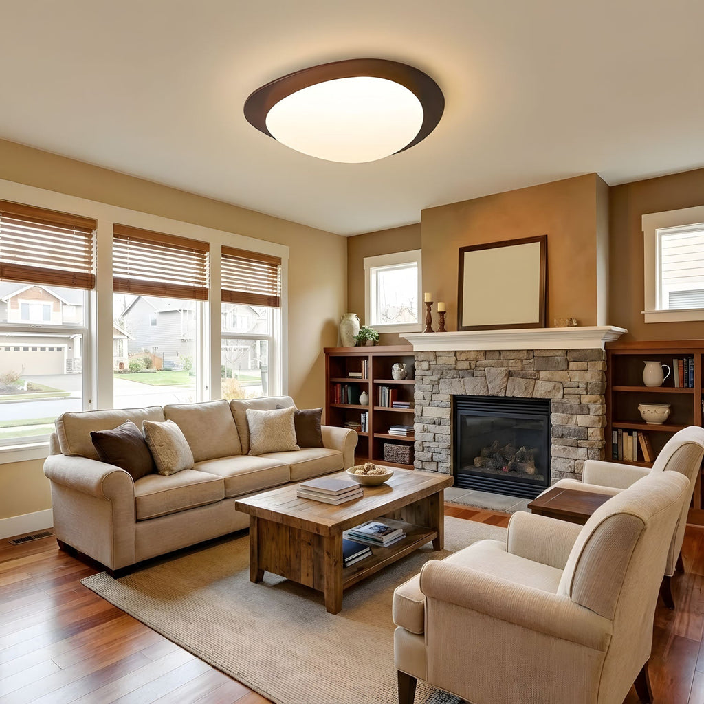 Pebble Wooden Ceiling Light