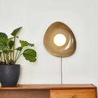 Pebble Disc Plug-in Wall Light