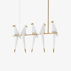 Paper Crane Bird LED Electrolier Chandelier
