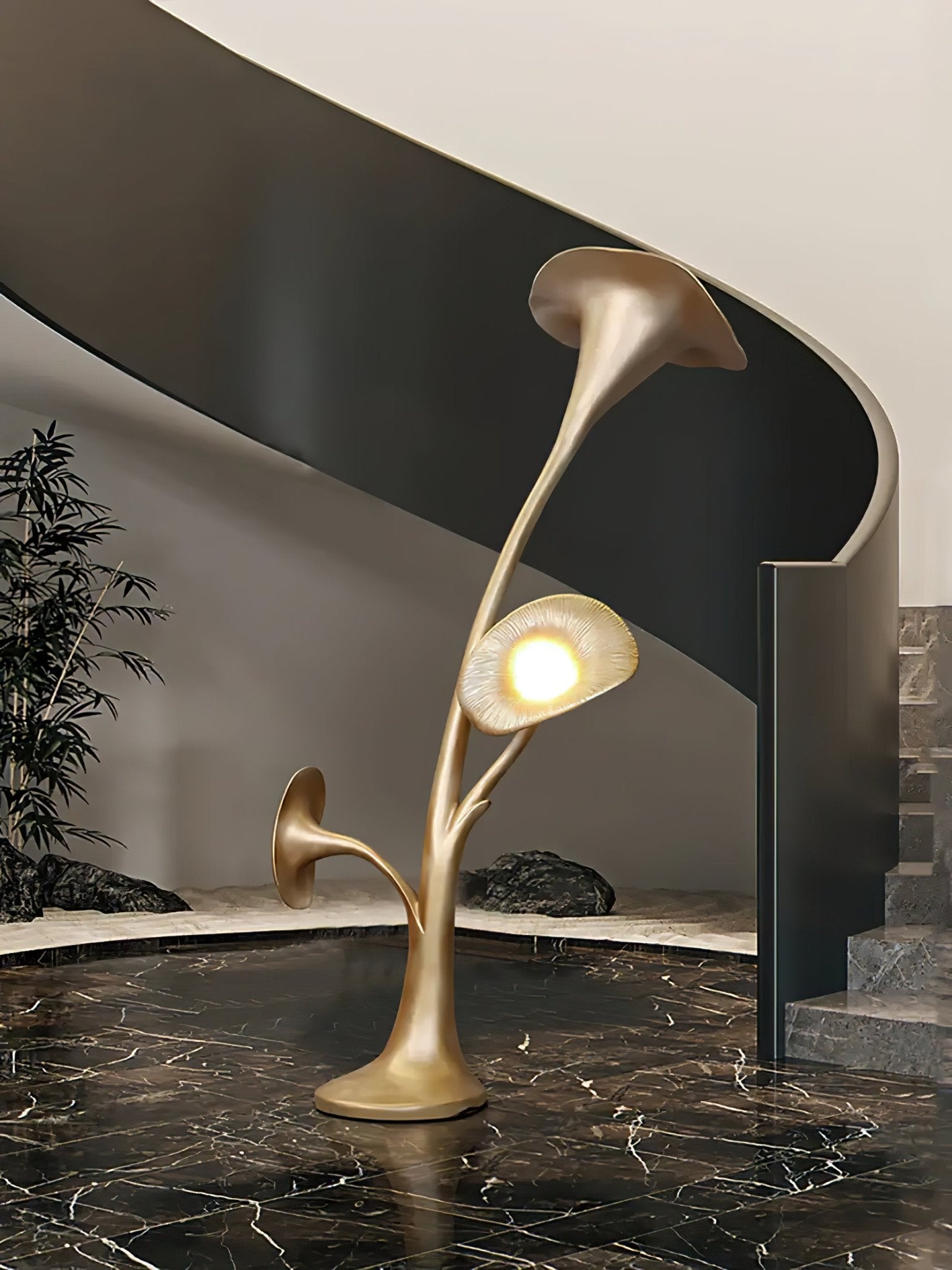 Petunia Sculpture Free-standing Lamp Floor Lamp