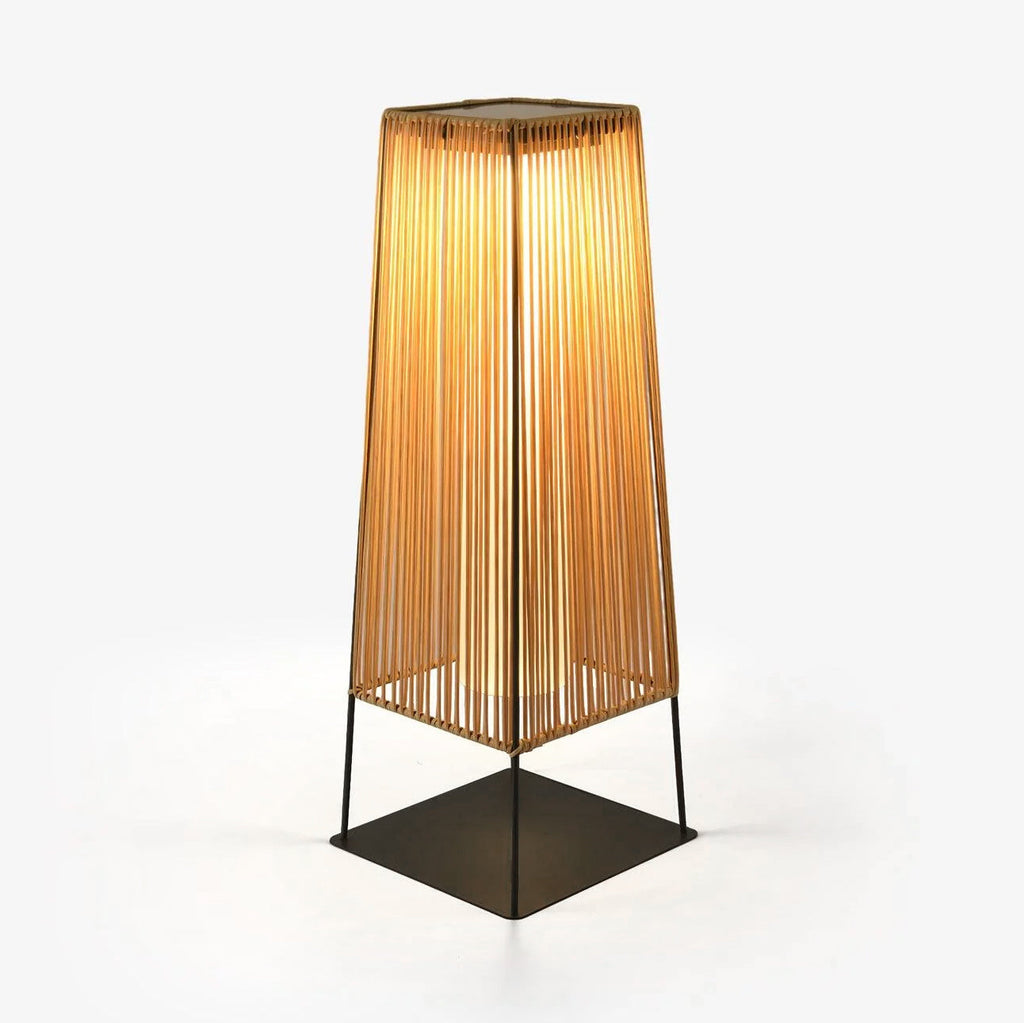 Plastic Rattan Exterior light fixture Outdoor Post Light