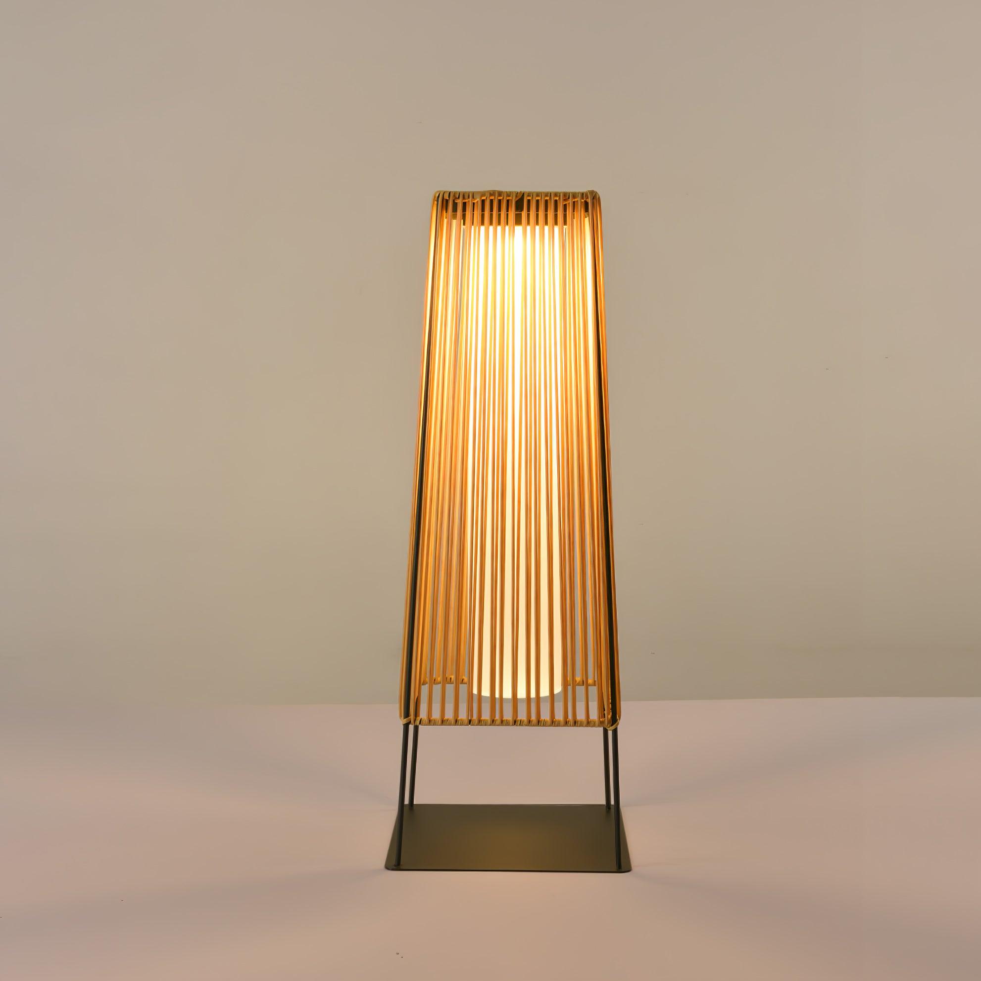 Plastic Rattan Exterior light fixture Outdoor Post Light