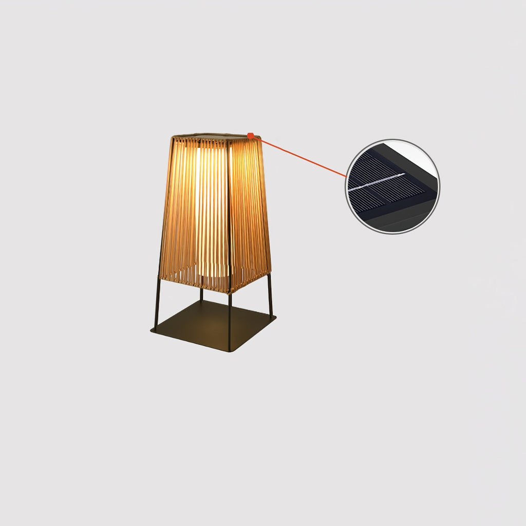 Plastic Rattan Exterior light fixture Outdoor Post Light