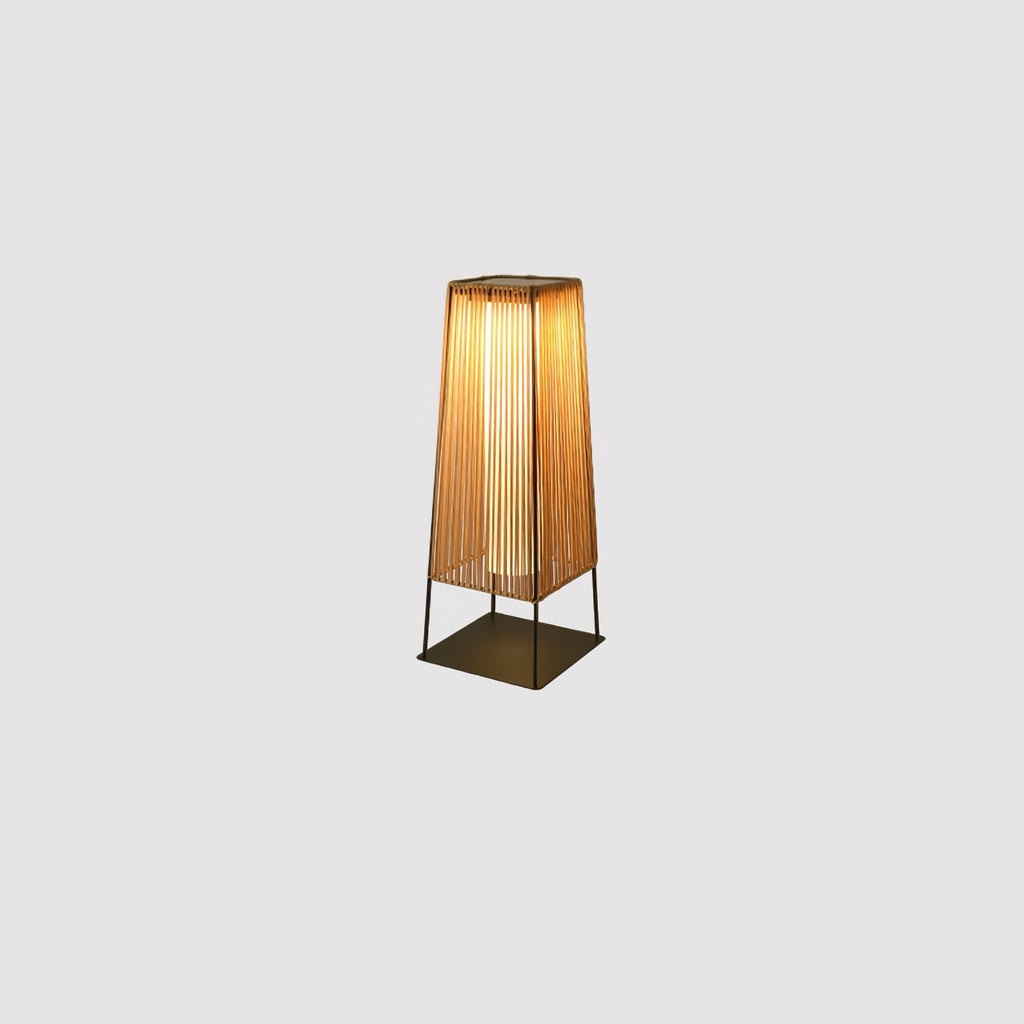 Plastic Rattan Exterior light fixture Outdoor Post Light