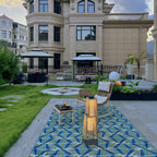 Plastic Rattan Exterior light fixture Outdoor Post Light