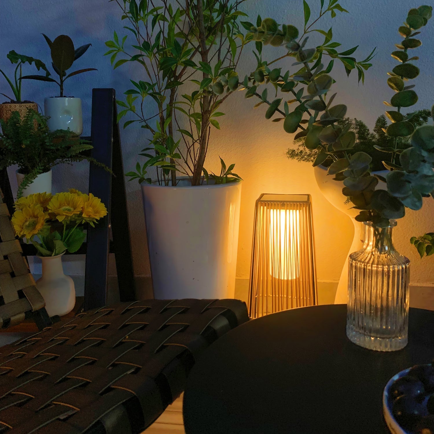 Plastic Rattan Exterior light fixture Outdoor Post Light