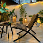 Plastic Rattan Exterior light fixture Outdoor Post Light