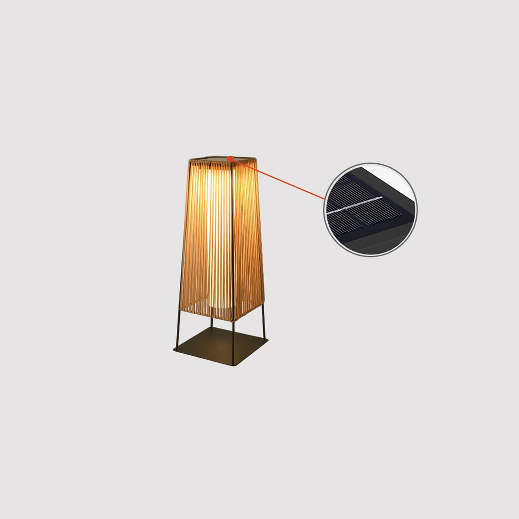 Plastic Rattan Exterior light fixture Outdoor Post Light