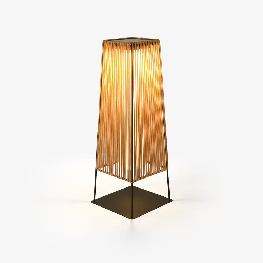 Plastic Rattan Exterior light fixture Outdoor Post Light