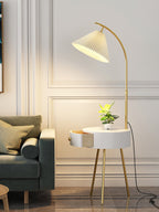 Pleated Arc Reading Lamp Floor Light