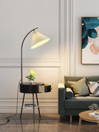 Pleated Arc Reading Lamp Floor Light