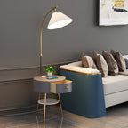 Pleated Arc Reading Lamp Floor Light