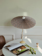 Pleated Hat Portable lamp Table Lamp