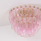 Poliedri Murano Pink Overhead light Ceiling Light