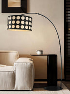 Polka Arc Fabric Free-standing Lamp Floor Lamp