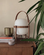 Portable Lantern Glass Side table lamp Table Lamp