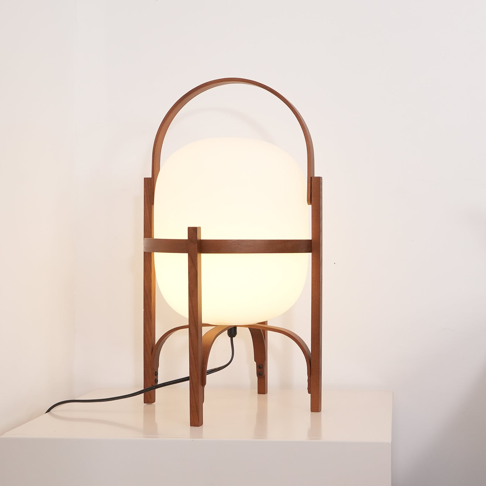Portable Lantern Glass Side table lamp Table Lamp