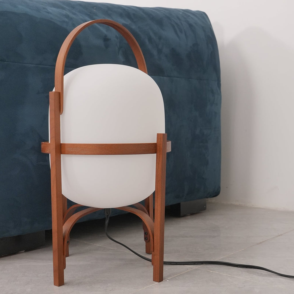 Portable Lantern Glass Side table lamp Table Lamp