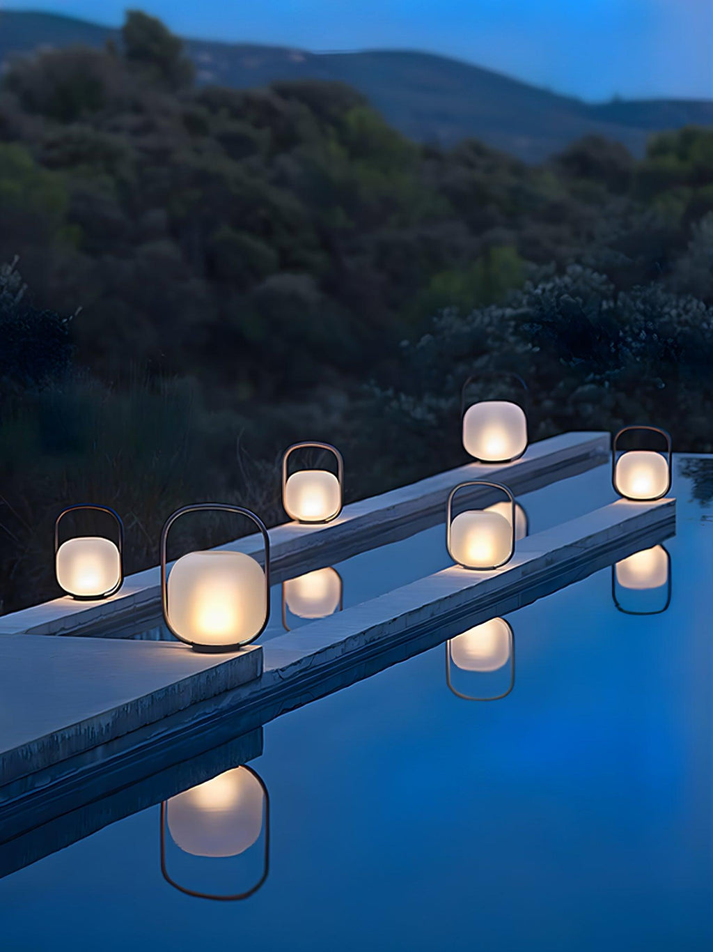 Portable Lantern Outdoor Side table lamp Table Lamp